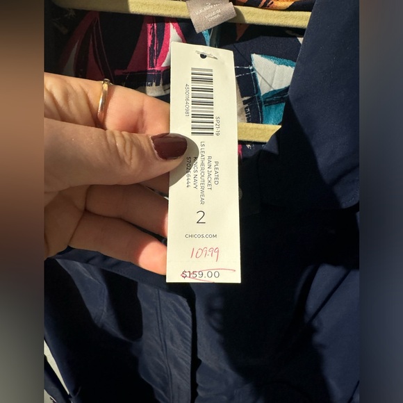 Chico’s Rain Jacket - Picture 3 of 8